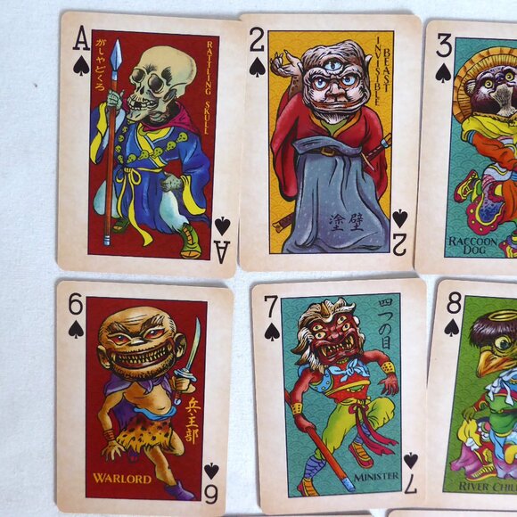 NEW ARMY OF STRANGE BEASTS MONSTERS ODDITY ILLUSTRATION PLAYING CARDS - Picture 5 of 9